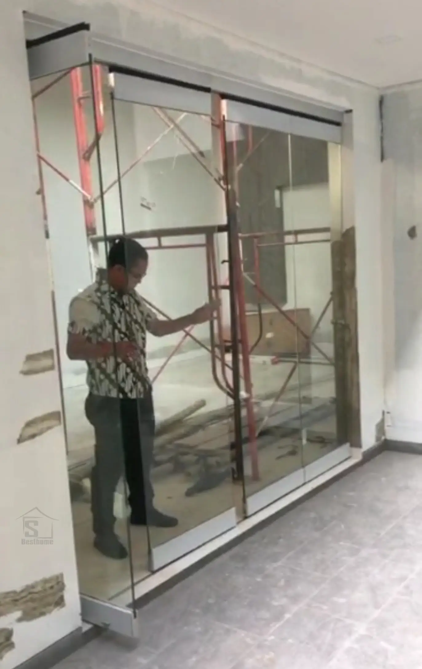 Pintu Folding & Sliding Kaca Temperred